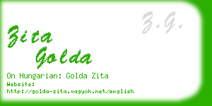 zita golda business card
